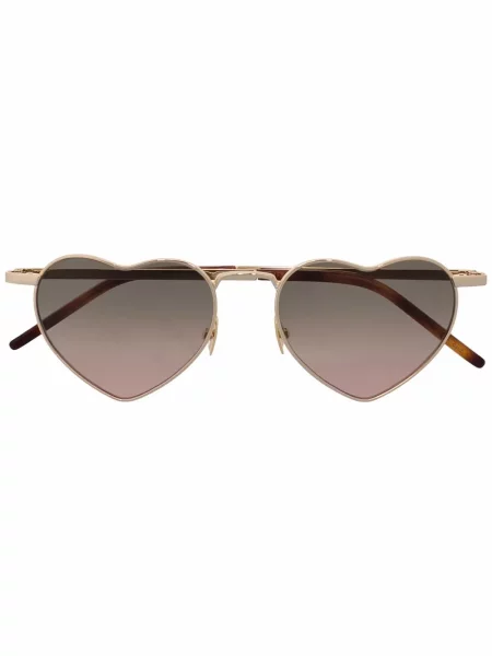 Слънчеви очила Saint Laurent Eyewear с градиентным принтом златисто