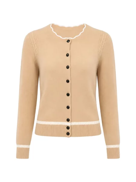 Cardigan Isabel Marant din lână alpaca maro