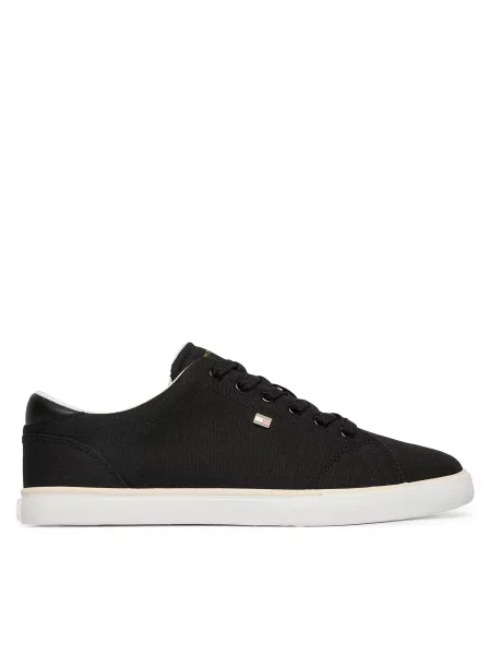Teniși Tommy Hilfiger Th Low Profile Vulc Canvas negru