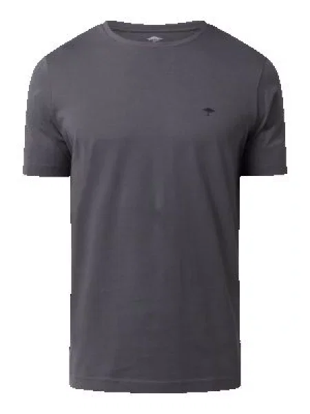 T-shirt z bawełny bio Fynch-hatton szara