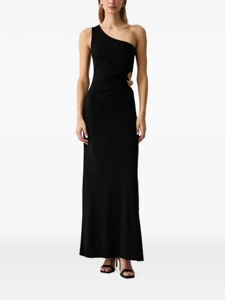 Rochie maxi Guess cu un umăr gol negru