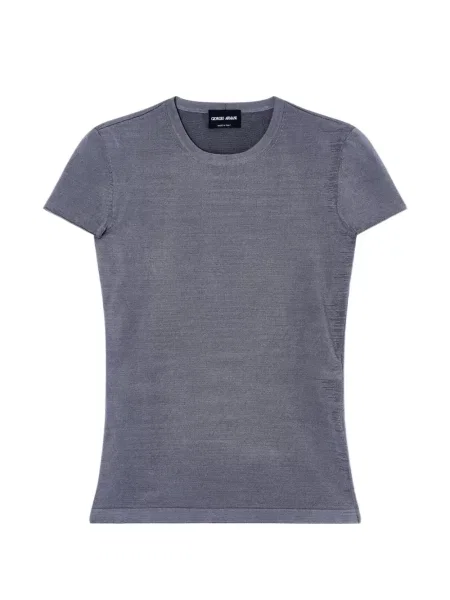 Scurt tricou Giorgio Armani cu decolteu rotund gri