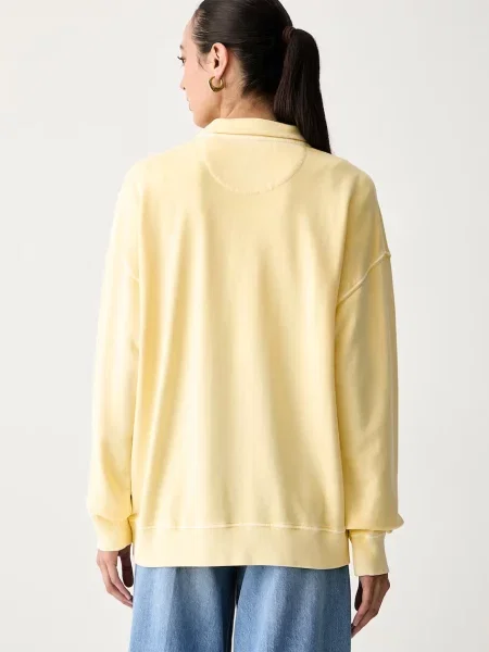 Gant bluza z lyocellem żółta