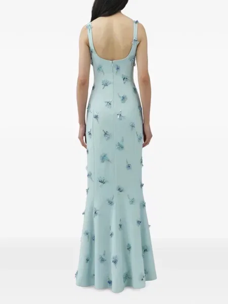 Rochie Simkhai cu model floral albastru