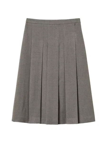 Fustă midi Twinset de flanelă gri