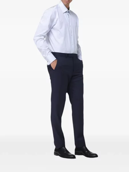 Marškiniai Zegna poplinas mėlyna