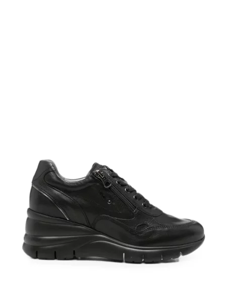 Sneakerși Nero Giardini din piele cu pană negru