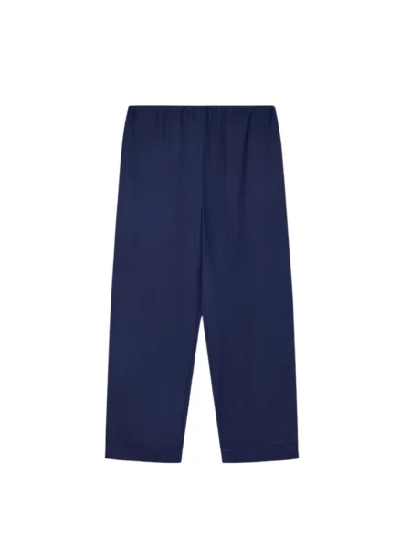 Spodnie Emporio Armani w panterkę żakardowe niebieskie