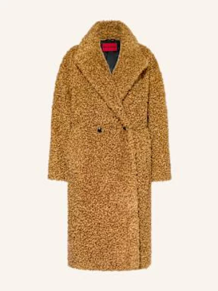 Hugo Płaszcz Z Pluszowego Materiału Malite braun