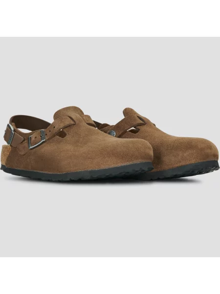 Semišové sandále Birkenstock hnedá