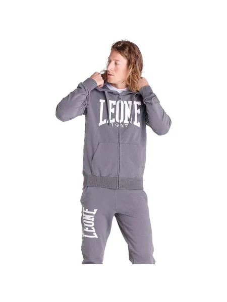 Hanorac din fleece Leone 1947 din fleece gri