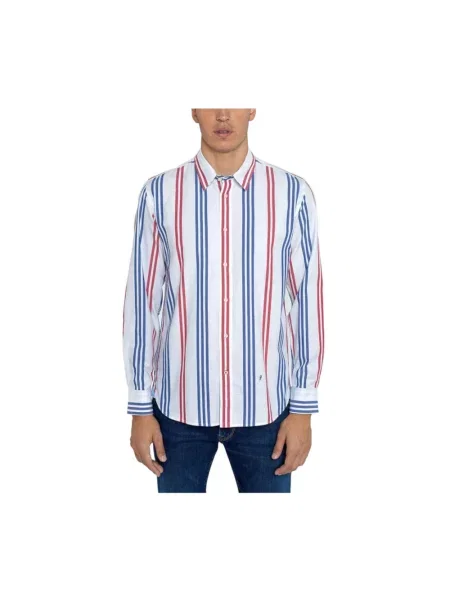 Koszula dżinsowa Pepe Jeans casual niebieska