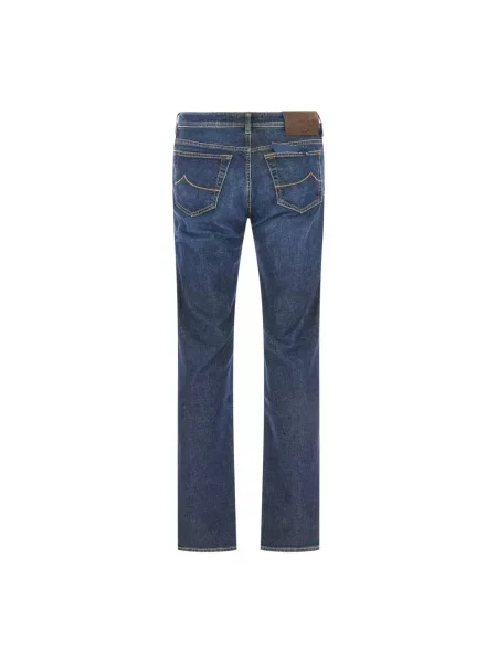 Jeansy straight leg Jacob Cohen niebieskie