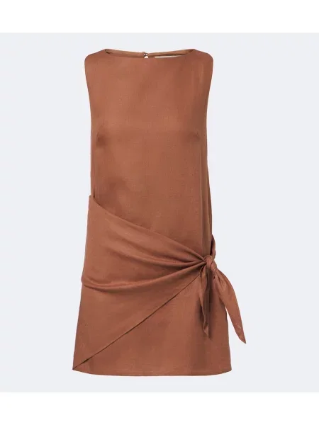 Rochie Faithfull de in drapată maro