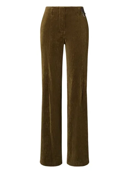Pantaloni Tory Burch de catifea cord maro
