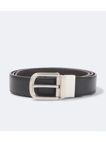 Cu centură curea Lardini din piele negru