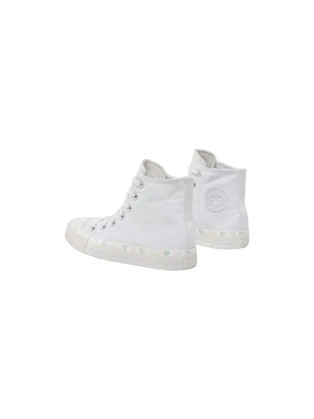 Pantofi Converse cu platformă alb