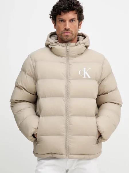 Calvin Klein Jeans kurtka zimowa beżowy