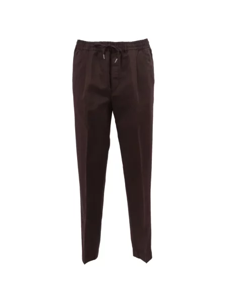 Pantaloni Briglia 1949 conici cu cordon maro