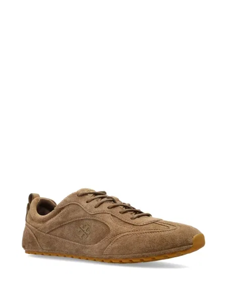 Sneakerși Tory Burch din piele maro