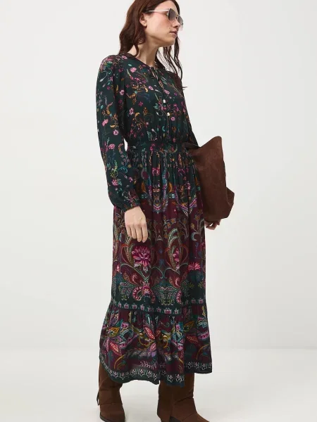 Medicine sukienka multicolor midi rozkloszowana