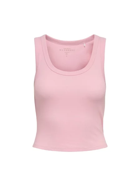 Top Only bez rękawów z okrągłym dekoltem różowy