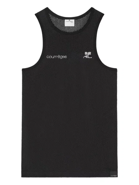 Vestă Courreges plasă negru