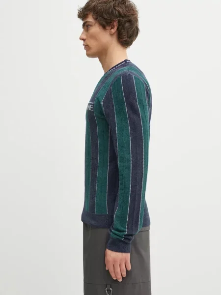 Martine Rose longsleeve Sporty Logo Crew Neck zielona
