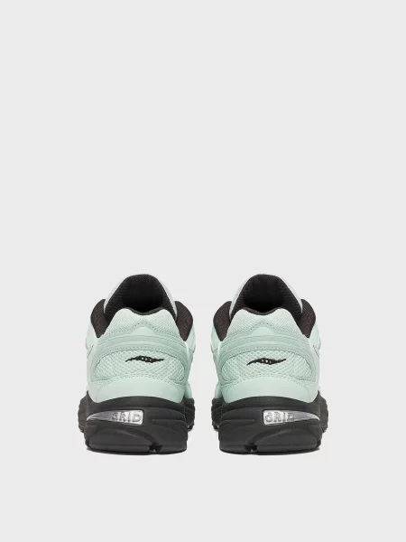 Кожаные кроссовки Saucony Jazz мятного цвета