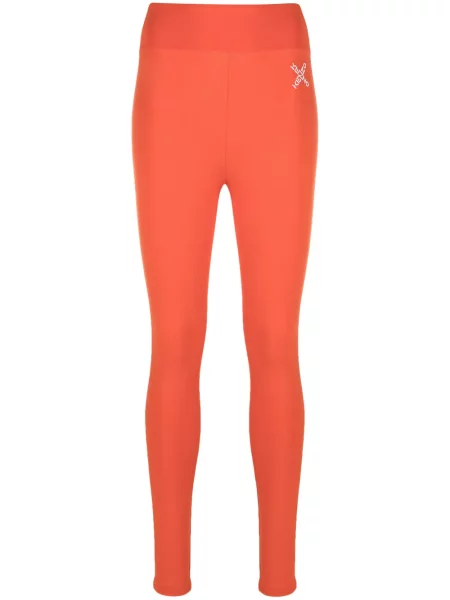 Leggings Kenzo cu imagine portocaliu