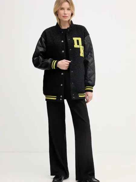 DKNY geacă varsity pentru femei negru