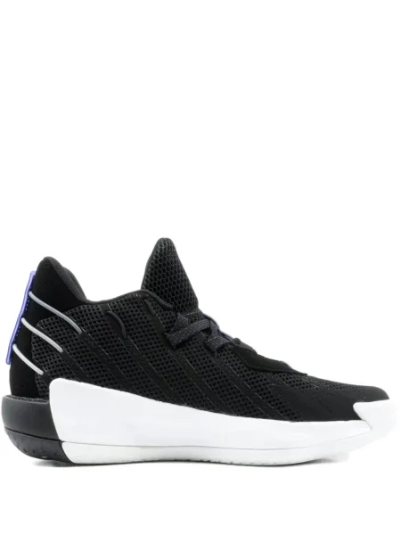 Sneakerși Adidas Solar cu șireturi cu dungi din dantelă negru
