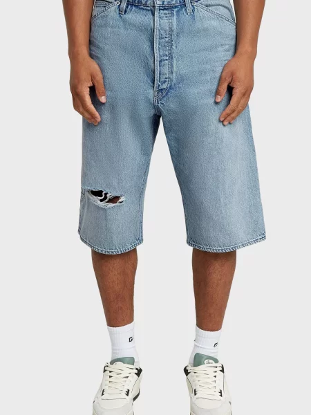Короткі джинсові шорти G-star Raw блакитні