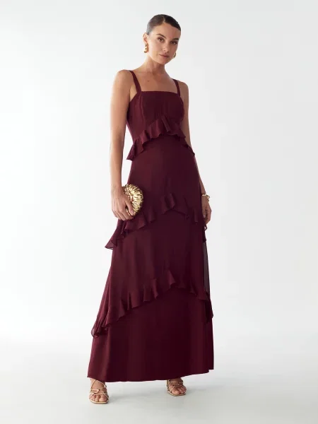 BWLDR Rochie CHERI mov închis