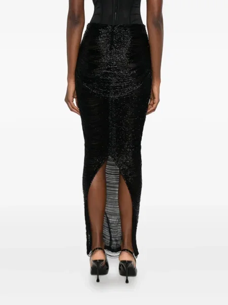 Maksi suknja Mônot na rese crna