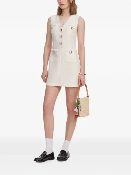 Bouclé rochie mini Self-portrait