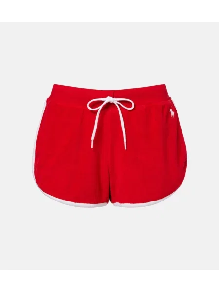 Froté športové šortky Polo Ralph Lauren červená
