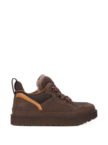Sneakerși Ugg din piele de oaie maro