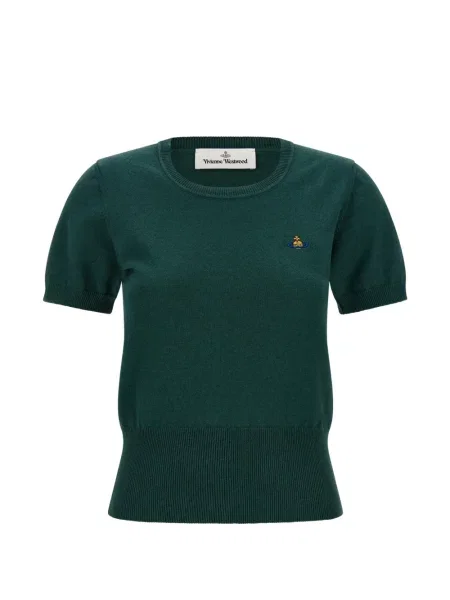 Tricou Vivienne Westwood cu broderie verde