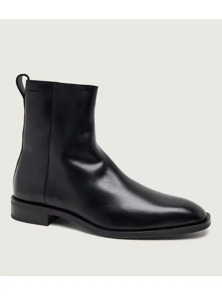Calvin Klein Cizme Slim Clean Zip Boot Lth negru