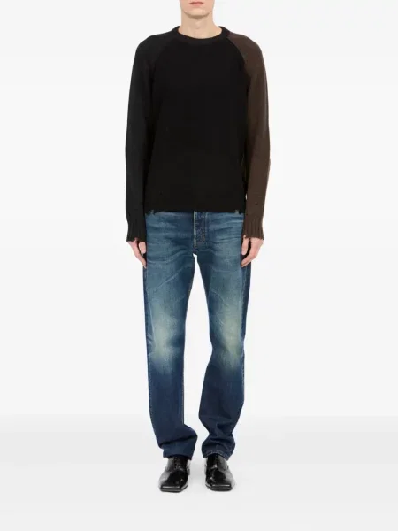 Pulover Mm6 Maison Margiela zdrențuiți maro