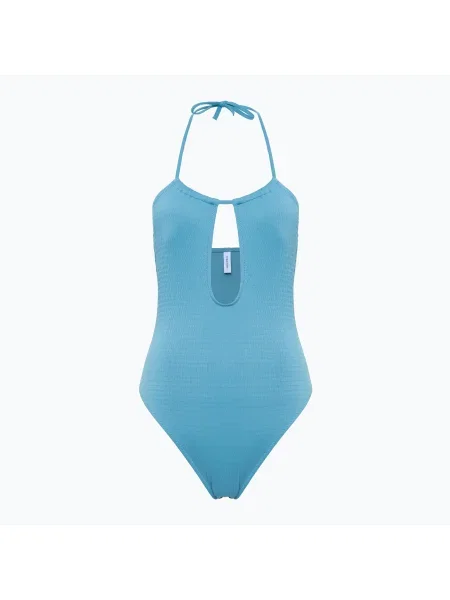 Női egyrészes fürdőruha Calvin Klein Plunge RP adriatic blue Plunge RP kék