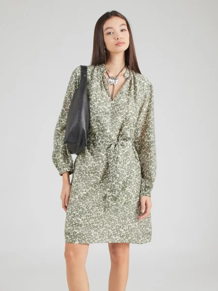 MSCH COPENHAGEN Rochie Seraphina verde / natural alb