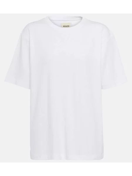 Tricou Khaite din jerseu alb