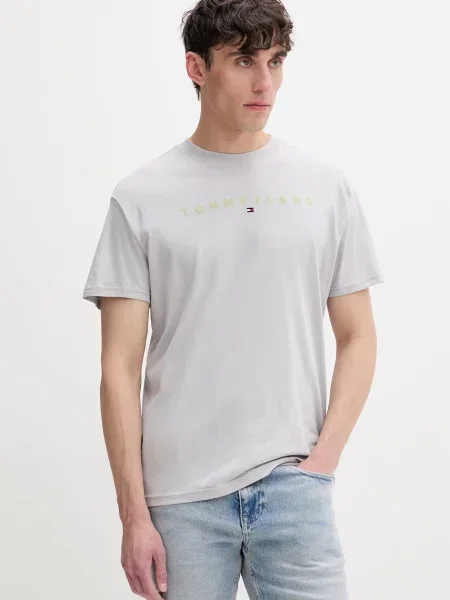 Tommy Jeans tričko šedé