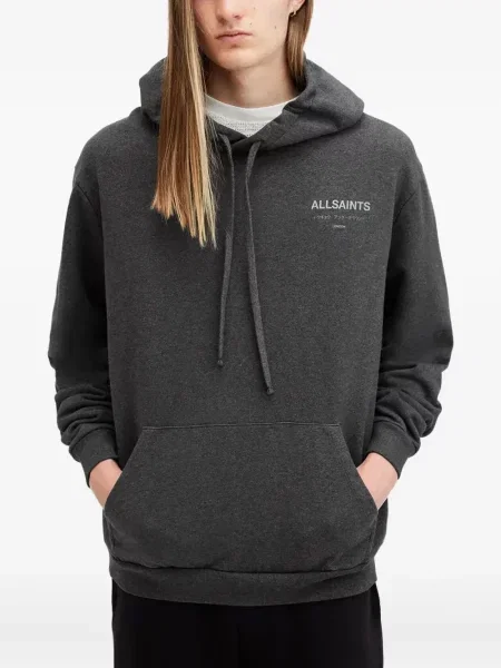 Hanorac cu glugă Allsaints gri