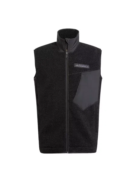 Vestă adidas Terrex Xploric High Pile Fleece Vest Black S negru