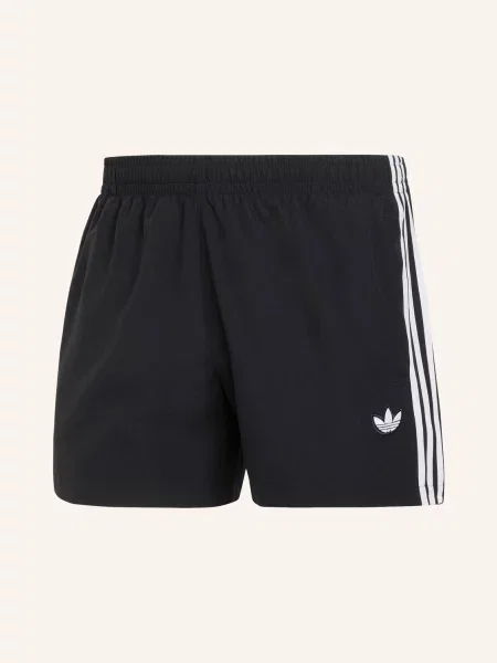 Adidas Originals Koupací Šortky S 3 Pruhy černá bílá