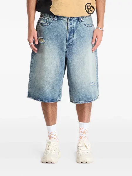 Pantaloni scurți din denim A Bathing Ape® albastru