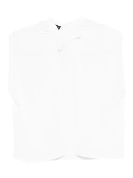 Риза Drhope с панделка бяло